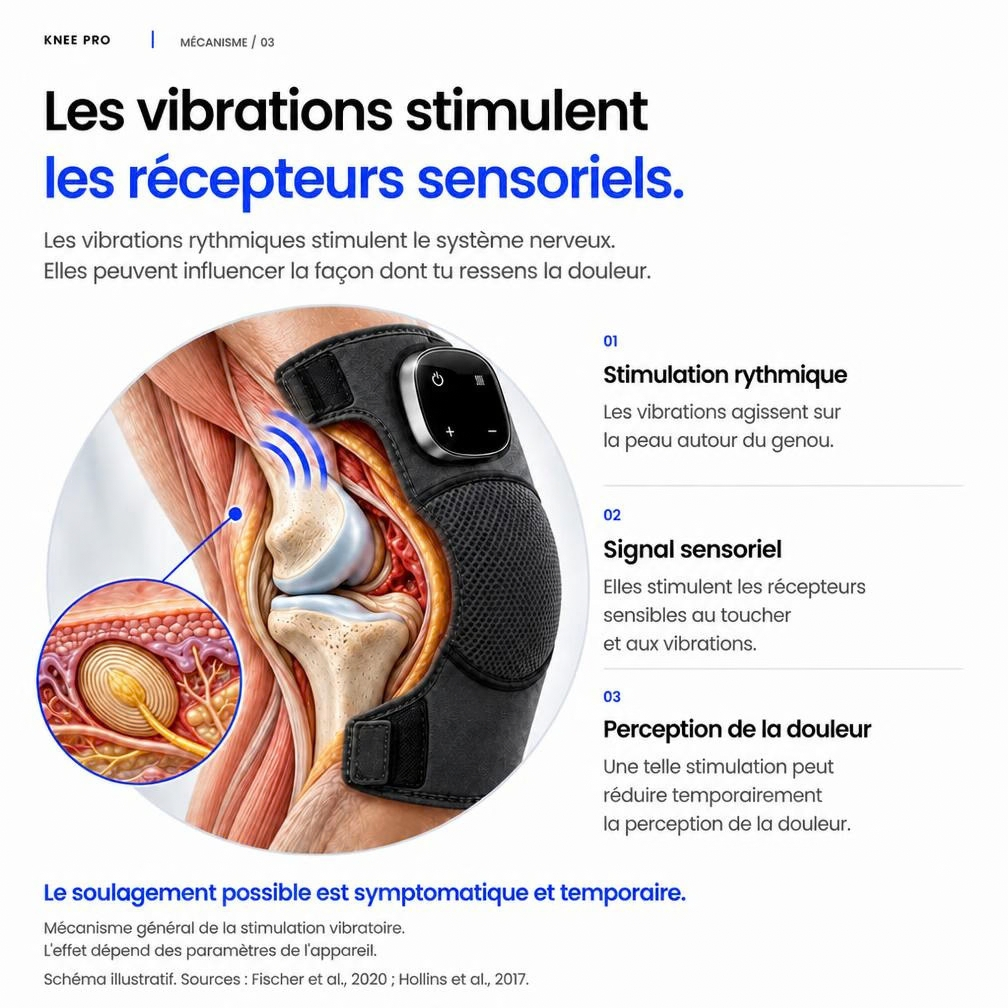 Masseur genou chauffant Kalmea