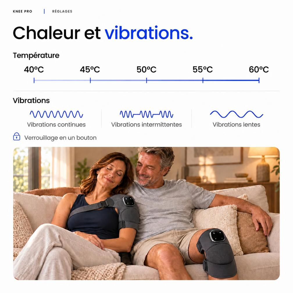 Masseur genou chauffant Kalmea