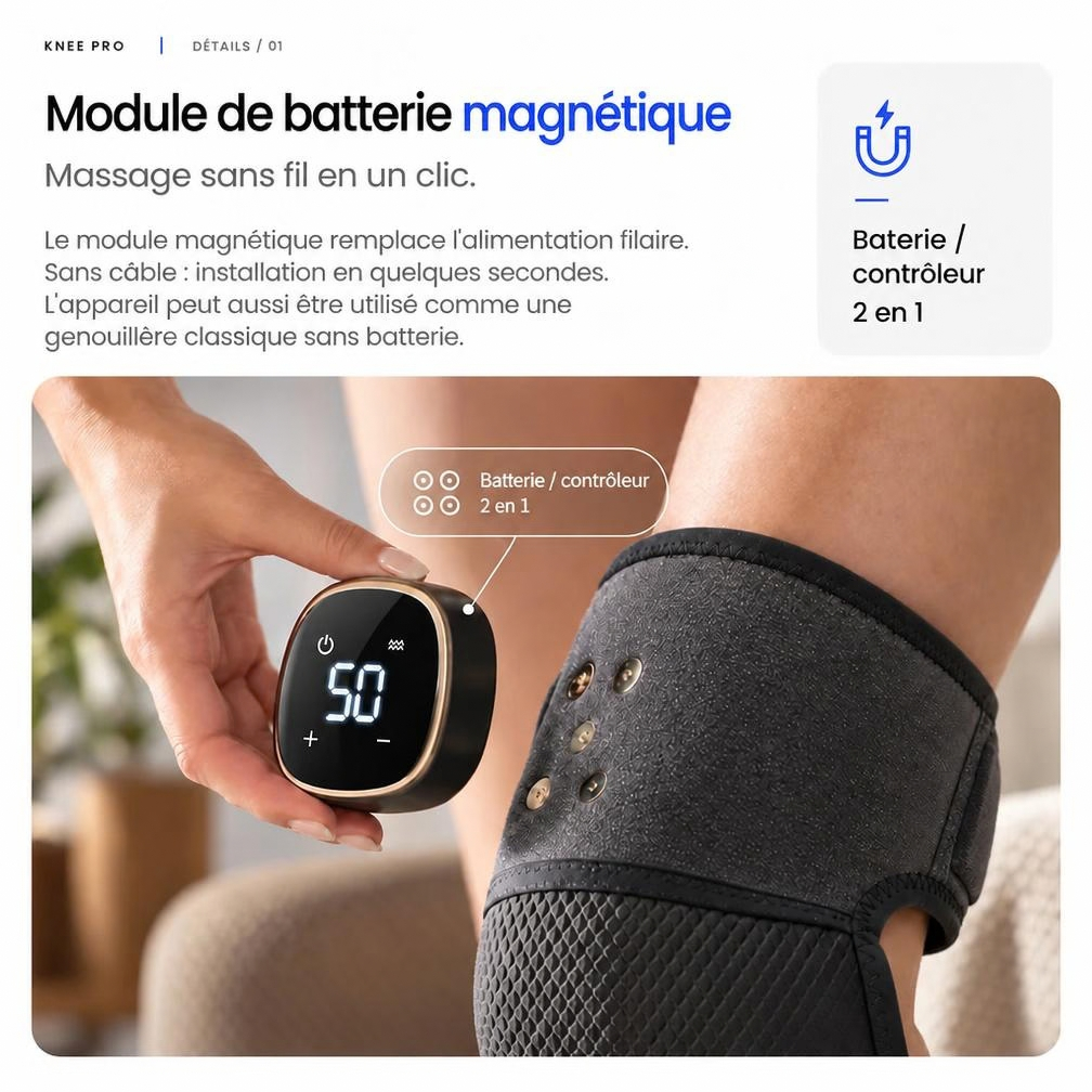 Masseur genou chauffant Kalmea