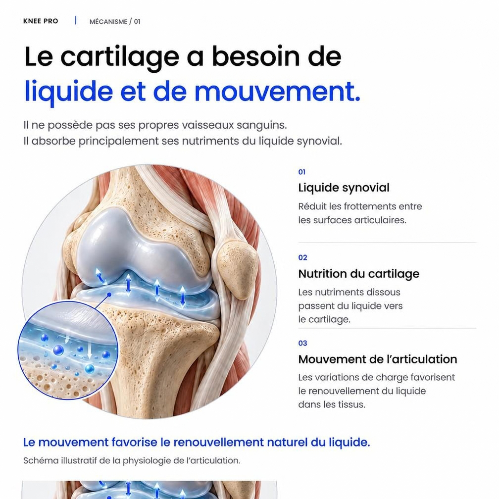 Masseur genou chauffant Kalmea