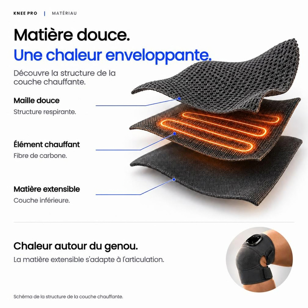 Masseur genou chauffant Kalmea