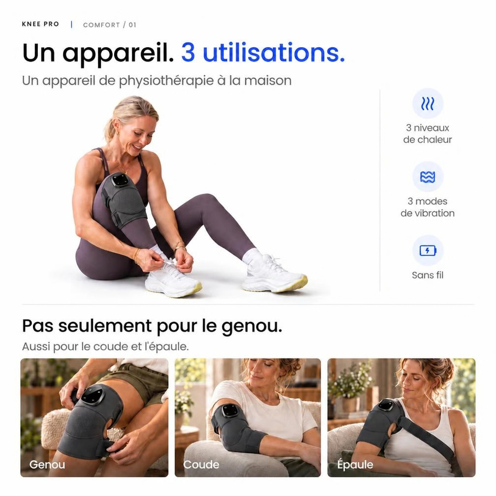 Masseur genou chauffant Kalmea